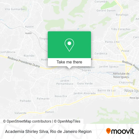 Academia Shirley Silva map