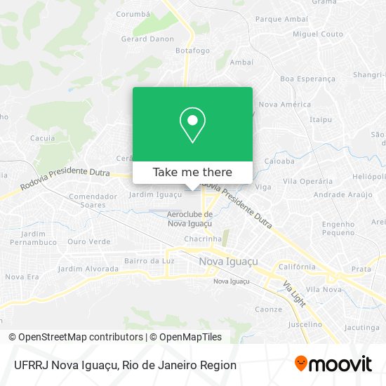 UFRRJ Nova Iguaçu map