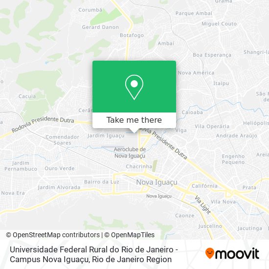 Universidade Federal Rural do Rio de Janeiro - Campus Nova Iguaçu map