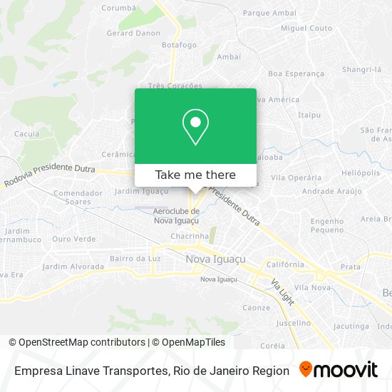 Mapa Empresa Linave Transportes