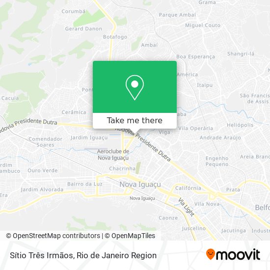 Sítio Três Irmãos map