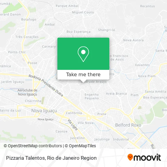 Pizzaria Talentos map