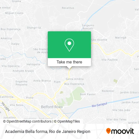 Academia Bella forma map