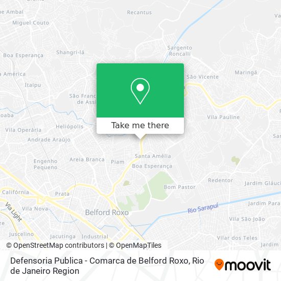 Mapa Defensoria Publica - Comarca de Belford Roxo