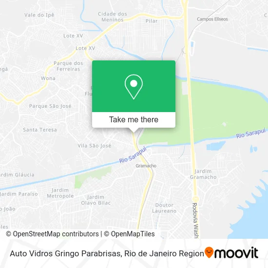 Auto Vidros Gringo Parabrisas map