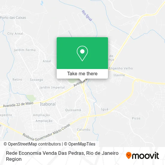 Rede Economia Venda Das Pedras map