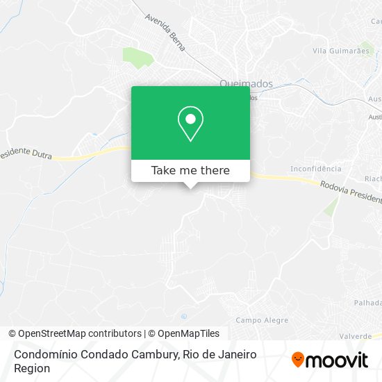 Condomínio Condado Cambury map