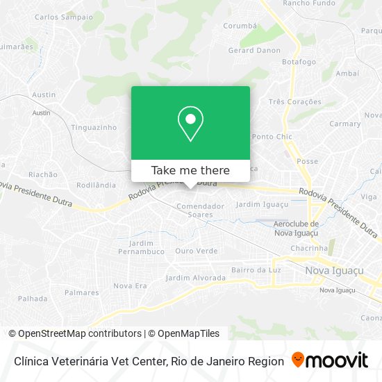 Clínica Veterinária Vet Center map