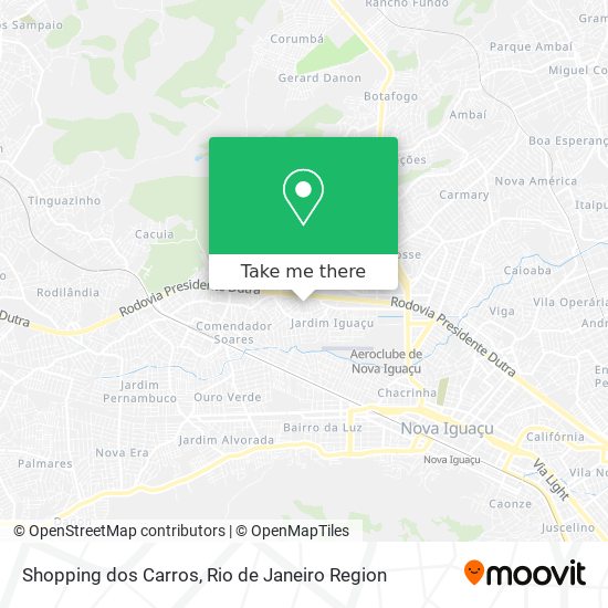 Shopping dos Carros map