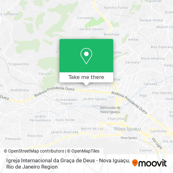 Igreja Internacional da Graça de Deus - Nova Iguaçu map