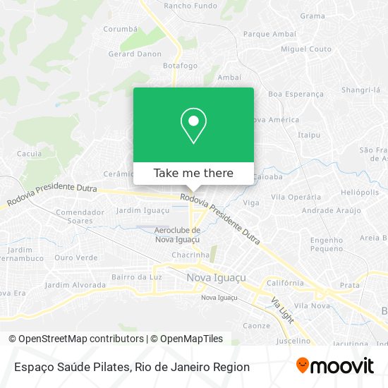 Espaço Saúde Pilates map