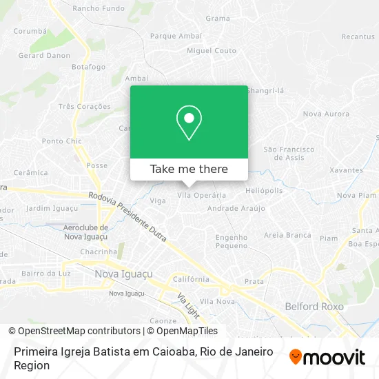 Primeira Igreja Batista em Caioaba map