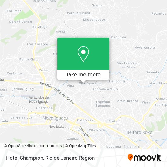 Mapa Hotel Champion