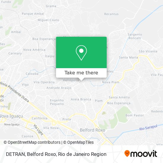 DETRAN, Belford Roxo map