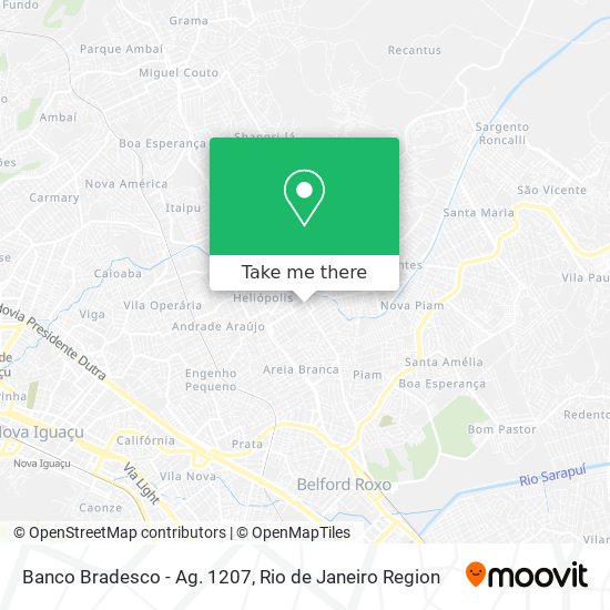 Mapa Banco Bradesco - Ag. 1207