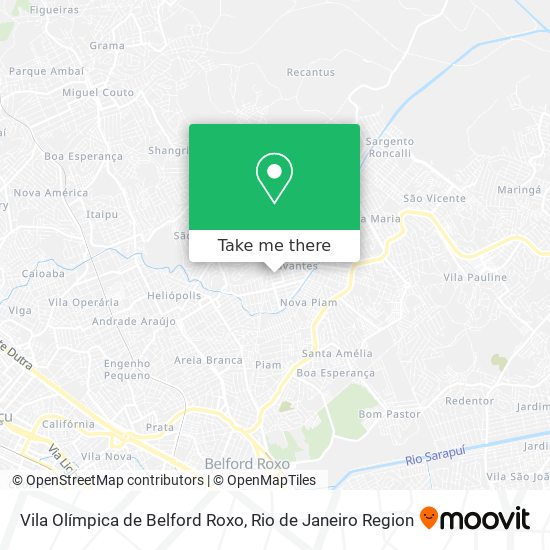 Vila Olímpica de Belford Roxo map