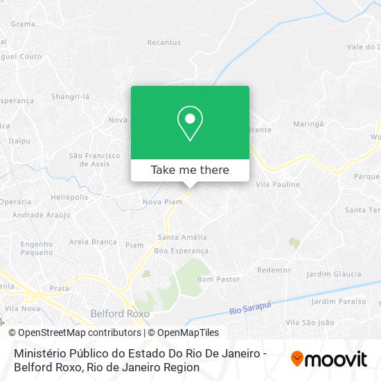 Ministério Público do Estado Do Rio De Janeiro - Belford Roxo map