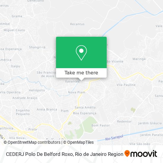CEDERJ Polo De Belford Roxo map