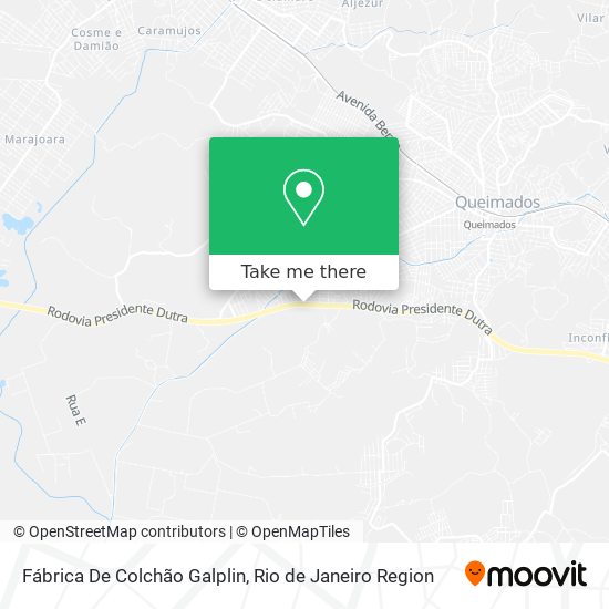 Fábrica De Colchão Galplin map