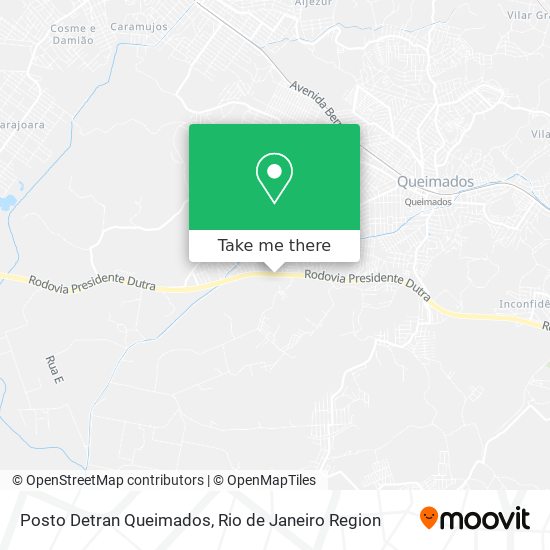 Posto Detran Queimados map