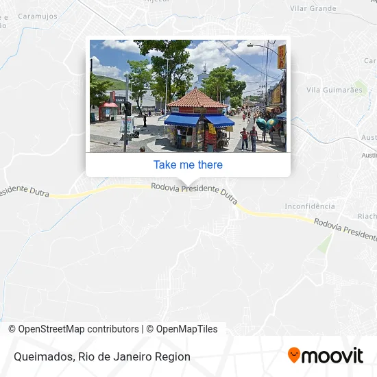 Queimados map