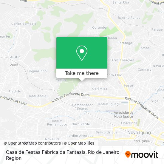 Mapa Casa de Festas Fábrica da Fantasia