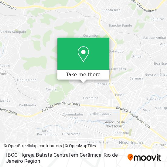 IBCC - Igreja Batista Central em Cerâmica map