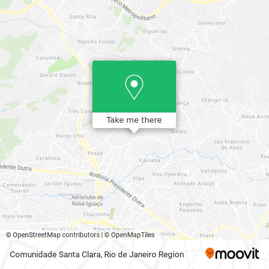Comunidade Santa Clara map
