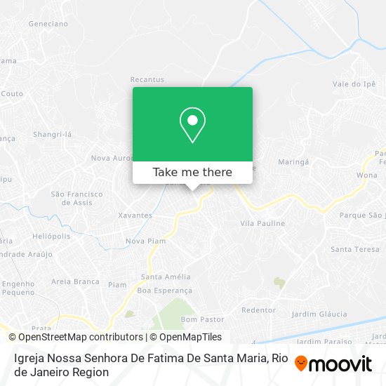 Igreja Nossa Senhora De Fatima De Santa Maria map