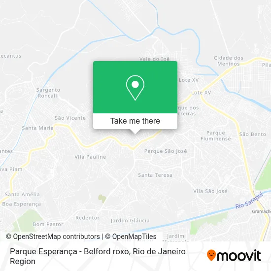 Parque Esperança - Belford roxo map