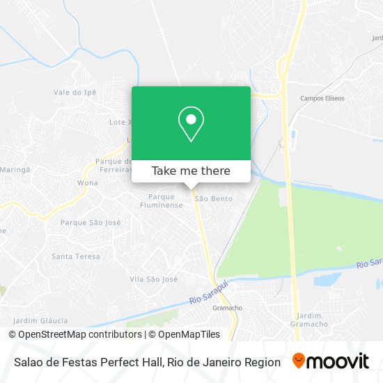 Salao de Festas Perfect Hall map