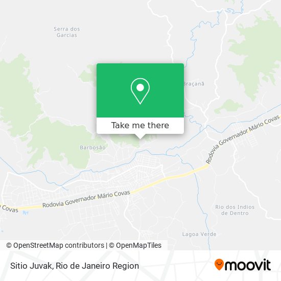 Sitio Juvak map