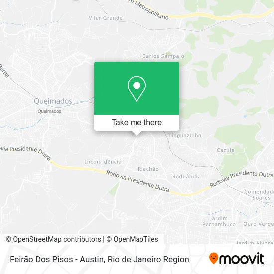 Feirão Dos Pisos - Austin map
