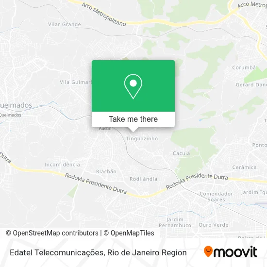 Edatel Telecomunicações map