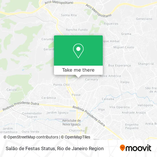Salão de Festas Status map