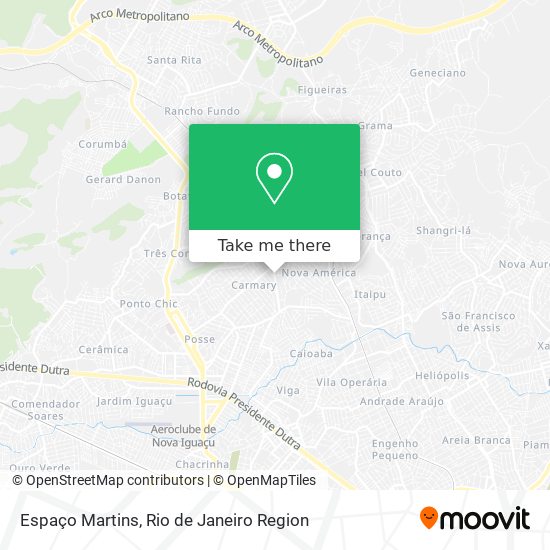 Espaço Martins map