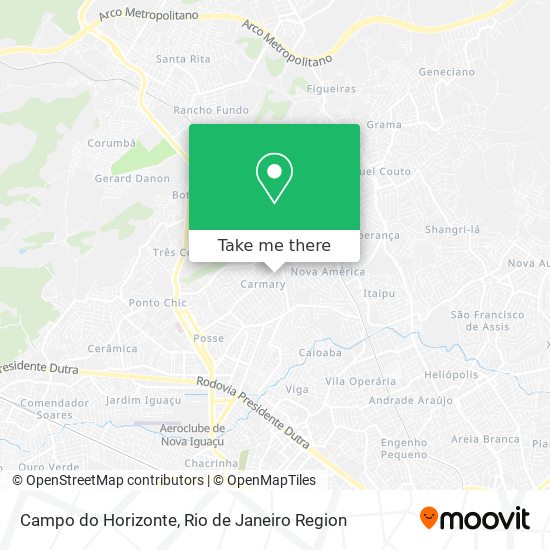 Campo do Horizonte map