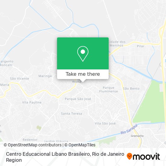 Centro Educacional Líbano Brasileiro map