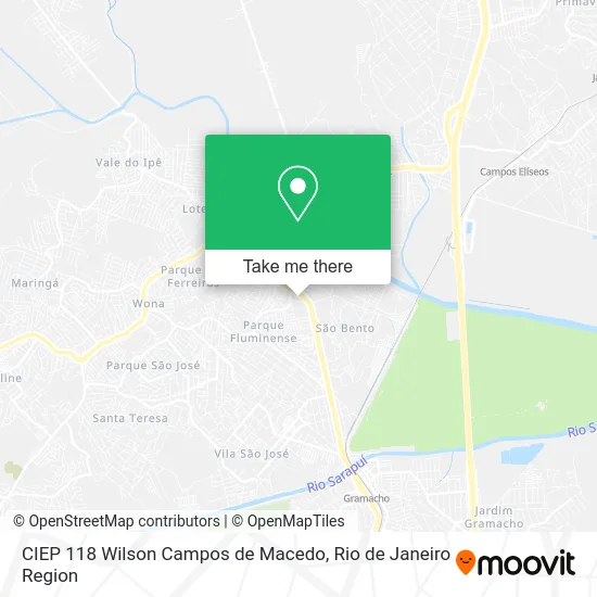 CIEP 118 Wilson Campos de Macedo map