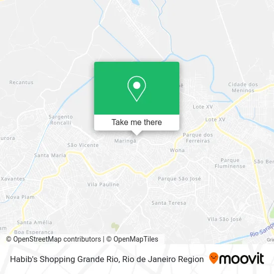 Habib's Shopping Grande Rio map