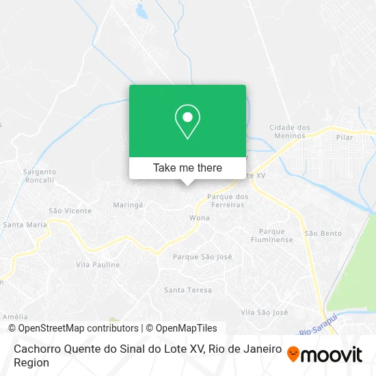 Cachorro Quente do Sinal do Lote XV map