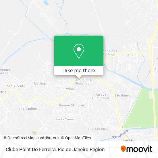 Clube Point Do Ferreira map