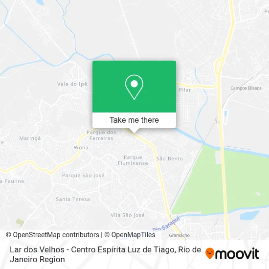 Lar dos Velhos - Centro Espírita Luz de Tiago map