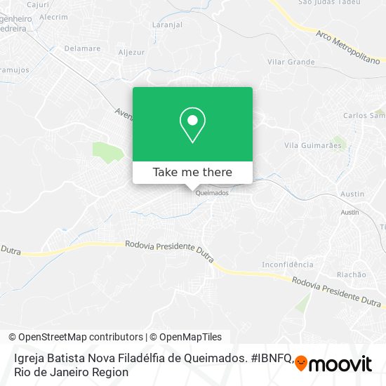 Igreja Batista Nova Filadélfia de Queimados. #IBNFQ map
