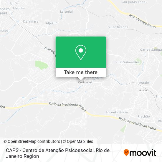 Mapa CAPS - Centro de Atenção Psicossocial