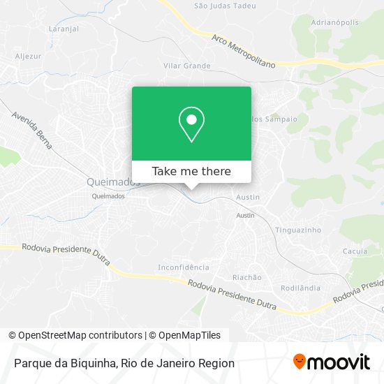 Mapa Parque da Biquinha