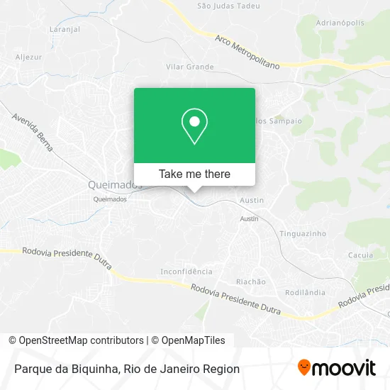 Parque da Biquinha map