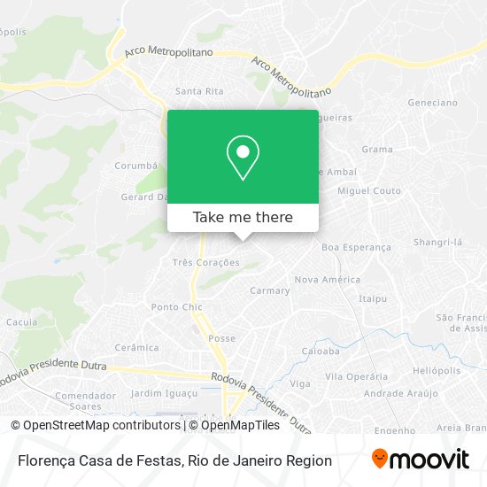 Florença Casa de Festas map