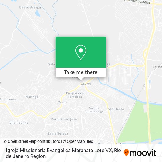 Igreja Missionária Evangélica Maranata Lote VX map