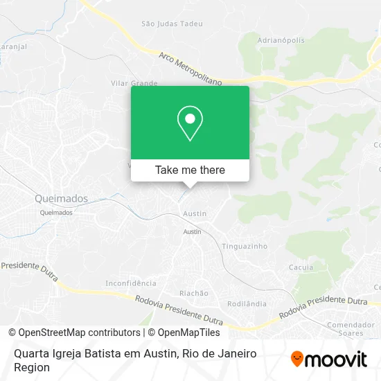 Quarta Igreja Batista em Austin map